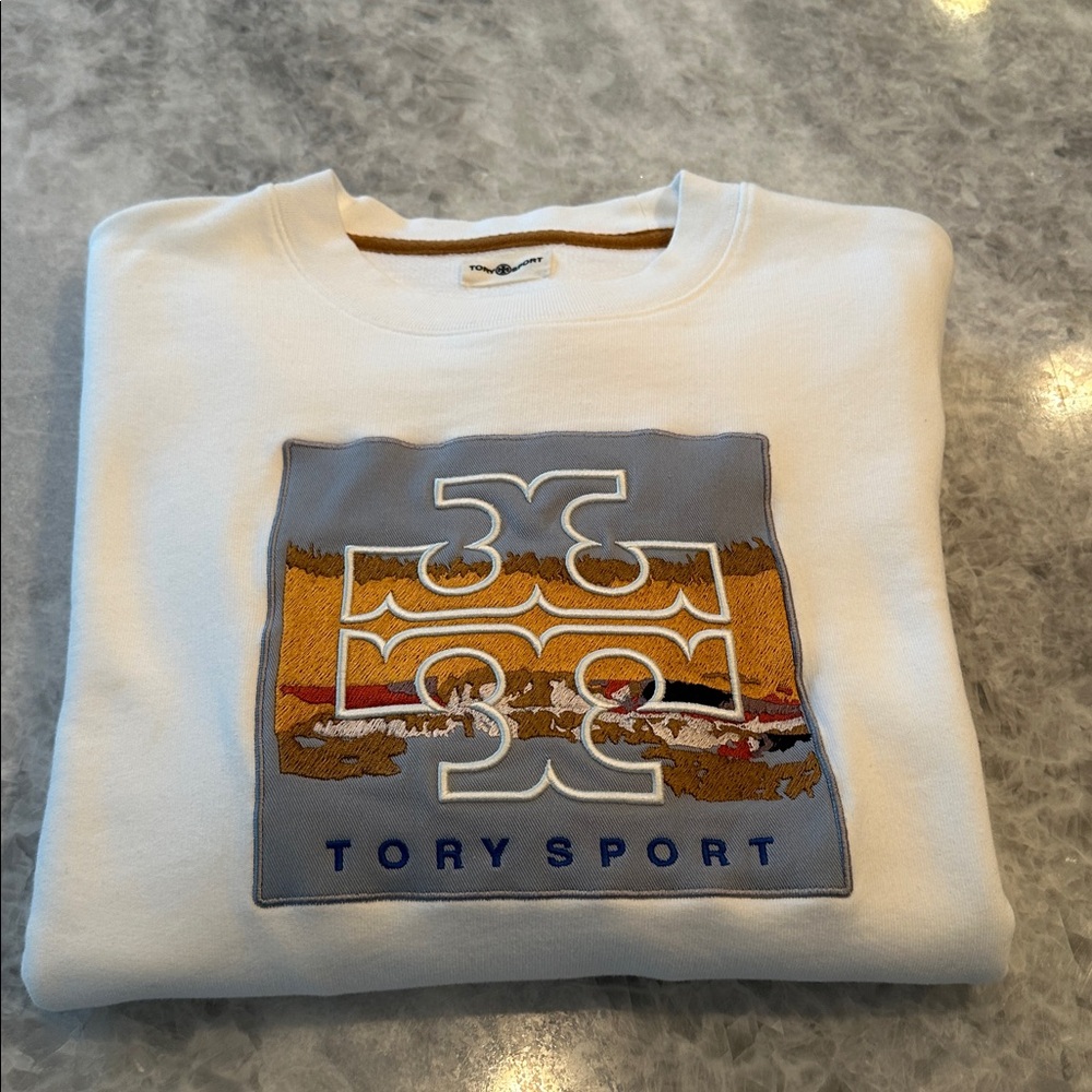 Tory Sport Sweatshirt, Size S, White